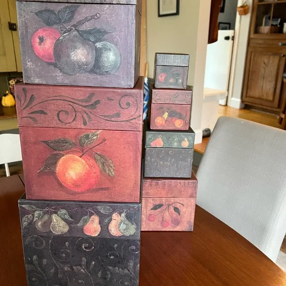 Primitive stackable boxes - Picture 3 of 7